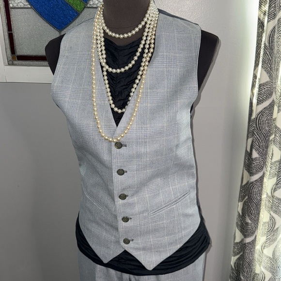 Yves Saint Laurent Vintage 1970’s Flare Trousers & Matching Vest - Picture 4 of 11